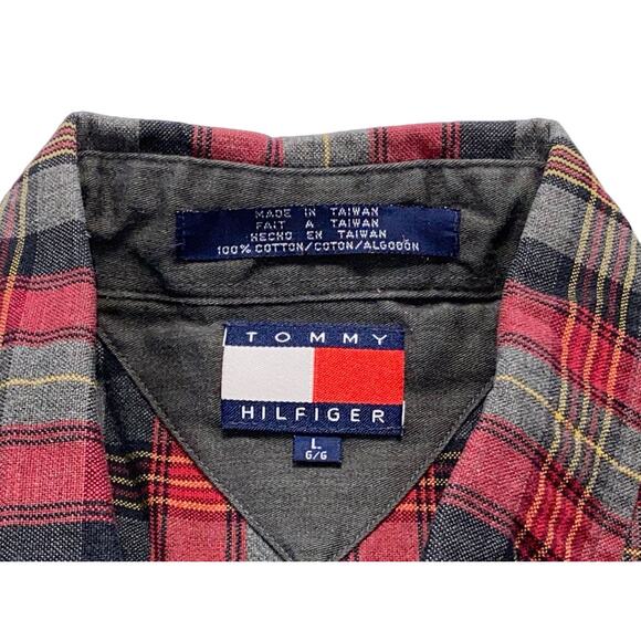 Men’s Tommy Hilfiger Shirt, Flannel, Size‎ L - Picture 2 of 6